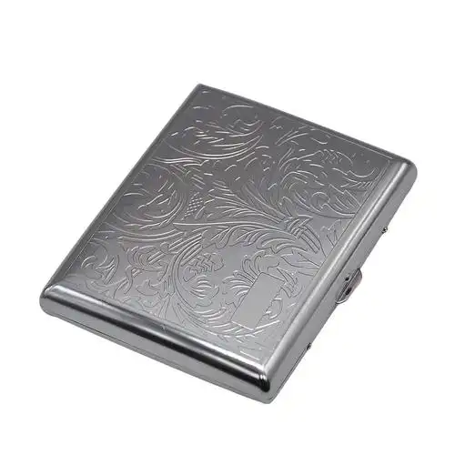 供应超薄金属烟盒20支装烟盒 不锈钢烟盒厂家直销cigarette case