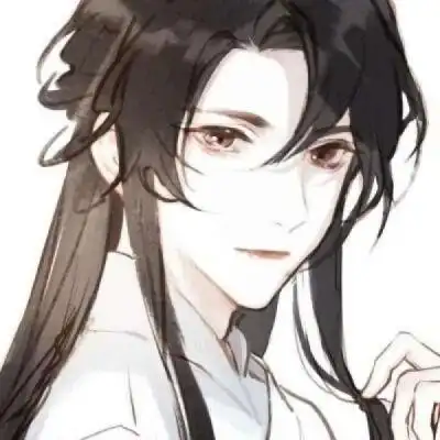 二次元男头古风白发