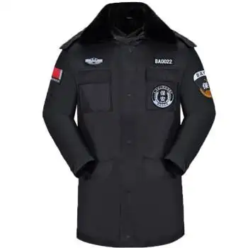 戌卫保安大衣冬季保安服棉大衣战训多功能棉服加厚双层带内胆冬特训