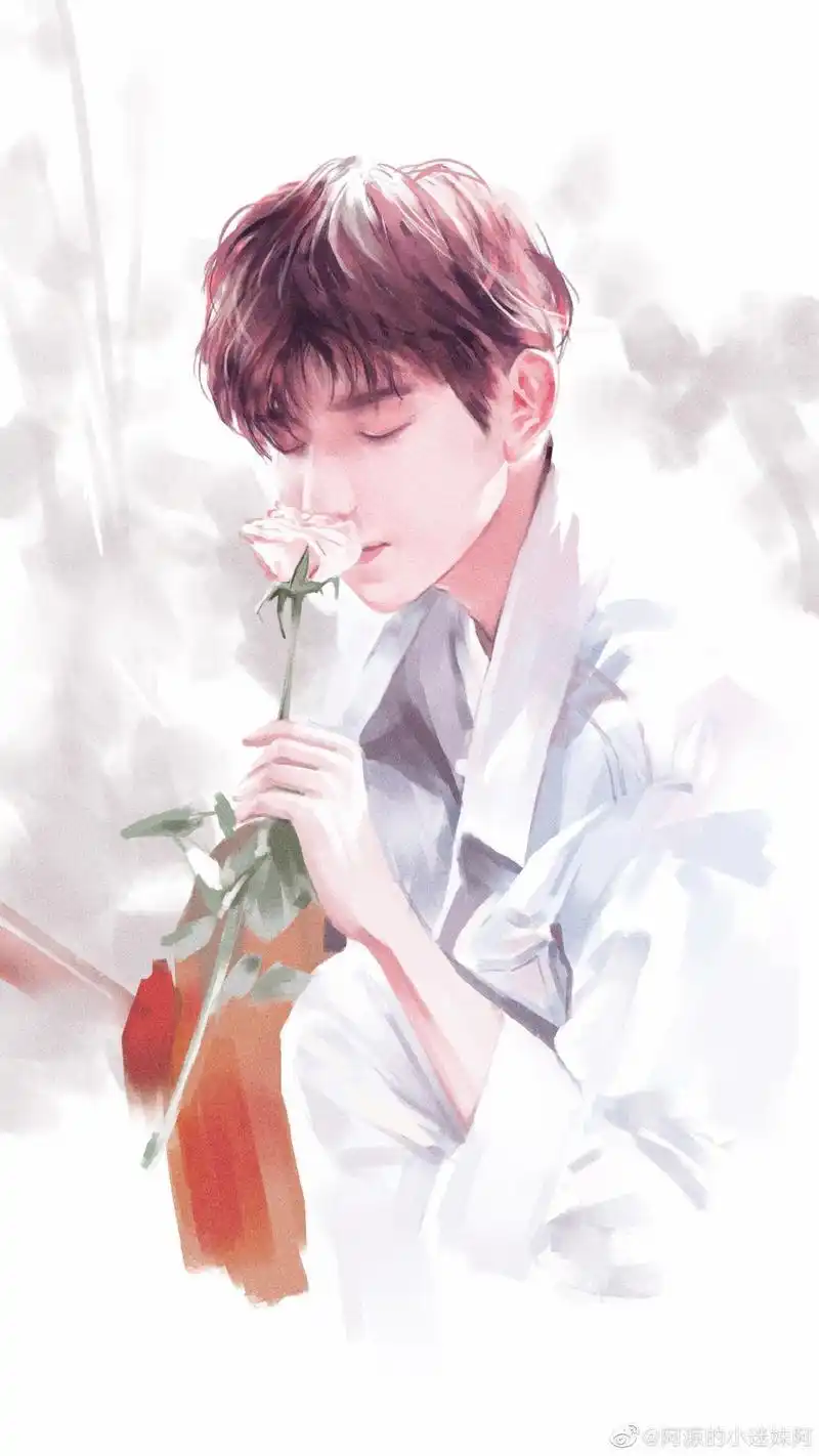 分享王源饭绘二则 性感与绅士切换自如