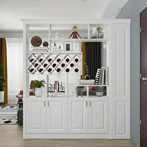 客厅进门玄关酒柜鞋柜一体靠墙转角屏风隔断鞋柜