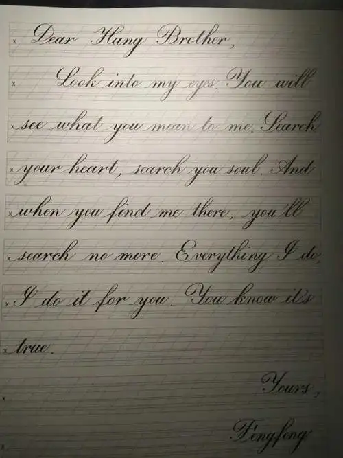 怎样写一手漂亮的圆体英文字?