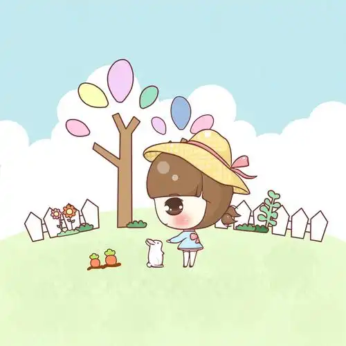 小清新,滋滋,可爱,壁纸,头像,插画,手绘,q版,小动物,六一,儿童节