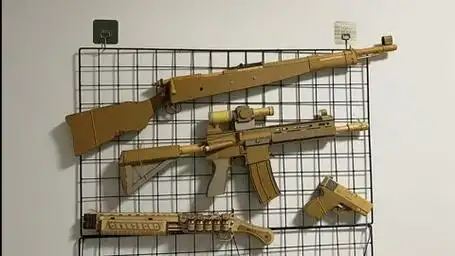 98k 手工纸模无配音原声也贼有感觉的!