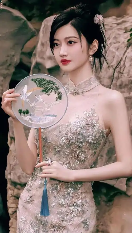 被穿旗袍的景甜惊艳了摇曳生姿细品太美了让我越来越上头