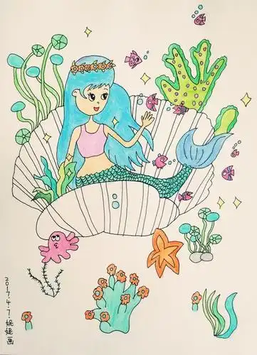 11岁上海美少女无师自通,勇夺绘画大赛一等奖