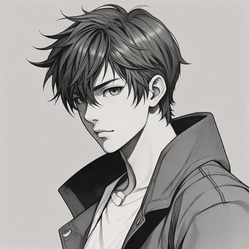 黑白素描风格头像,帅气冷酷男生90 男生黑白素描头像来啦,每个都很