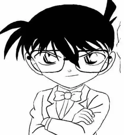 柯南简笔画柯南简笔画简单好画