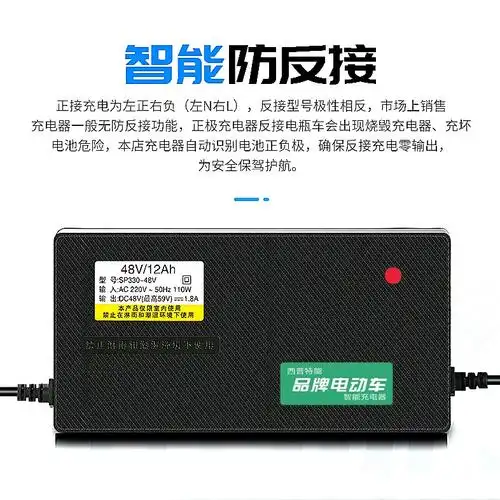 适用于比德文原装品质电动车充电器48v12ah60v20a72v智能全新国标