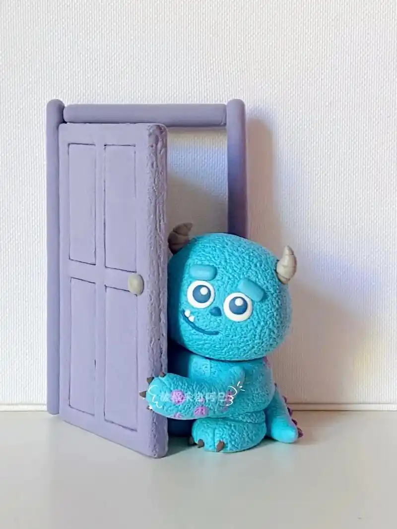 用轻粘土做一只毛怪苏利文小时候刚学吓 - 抖音