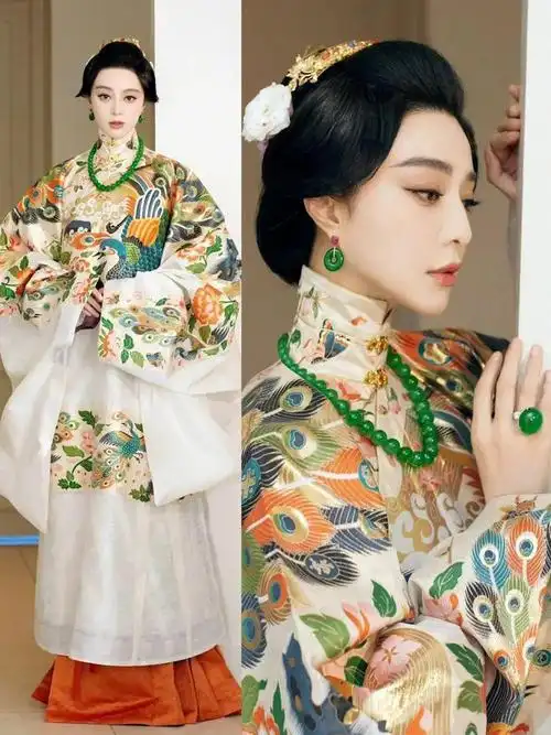 范冰冰不愧是传统文化传播者!身着汉服亮相国外活动,自成一派的妩媚