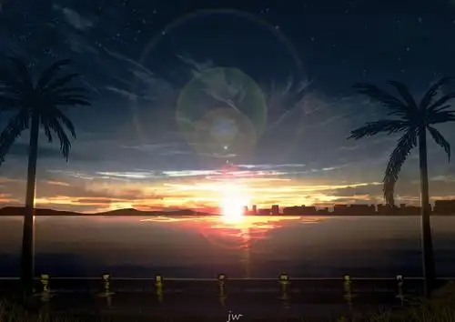 動く 夕暮れの青-ugoira原创