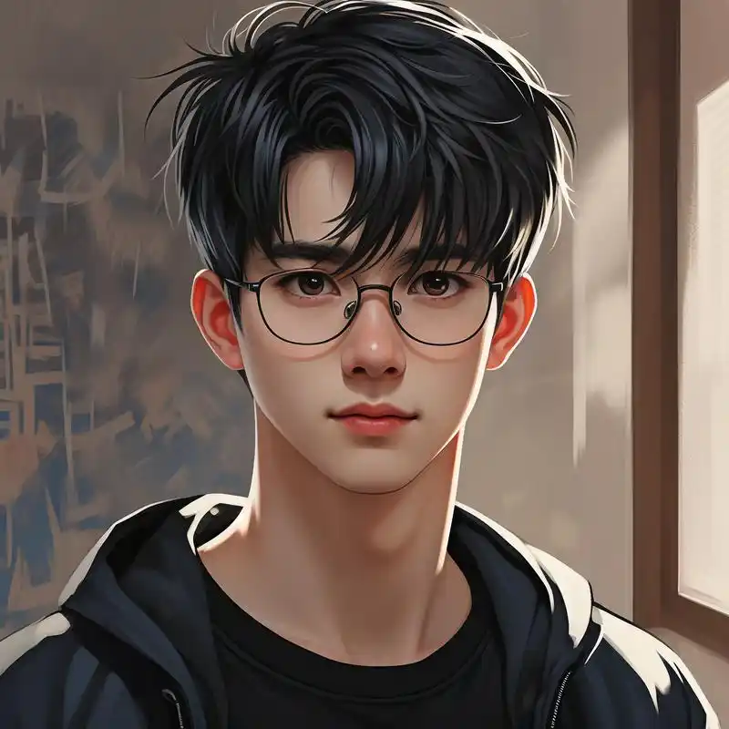 01戴眼镜的男生头像合集97 97今日份分享——戴眼镜的男生头像!