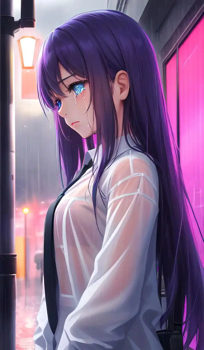 哭泣中的女孩,如果可以的话,想保护她们一辈子…#二次元 #动 - 抖音