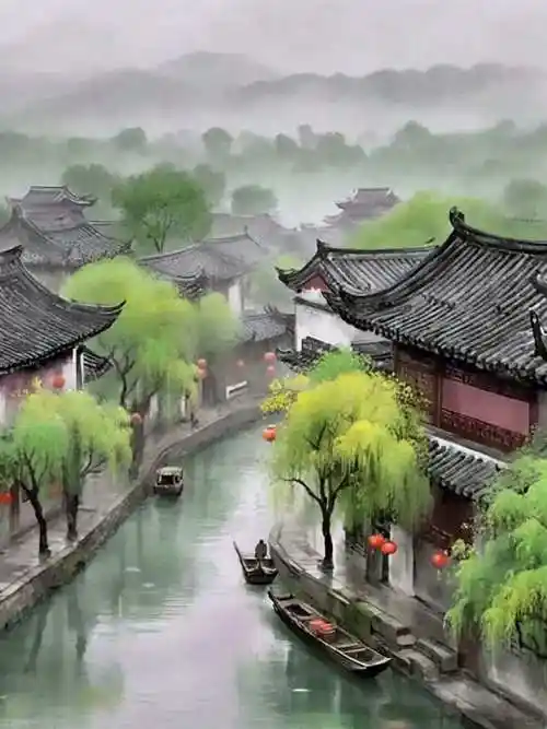 好美的江南烟雨!