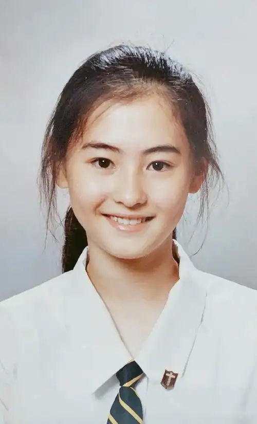 明星素颜证件照张柏芝楚楚动人程潇清纯黄圣依像是自带美颜