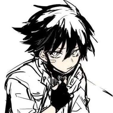 高清帅气黑白日系动漫男生头像