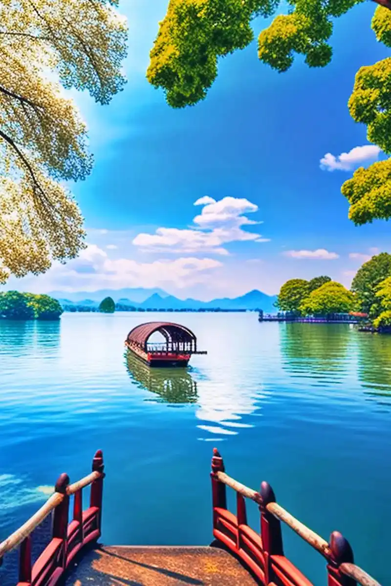 西湖美景 唯有你的陪伴,才是最美的风景,走遍天涯海角,只想 - 抖音