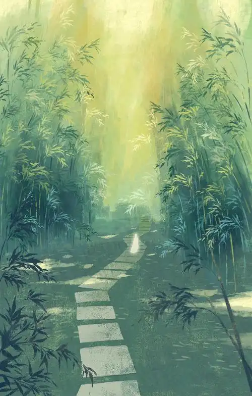 竹林深处|插画|商业插画|凤兮520 - 原创作品 - 站酷 (zcool)