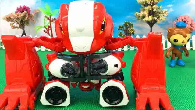 海底小纵队玩快乐酷宝变形玩具雷蛙酷宝