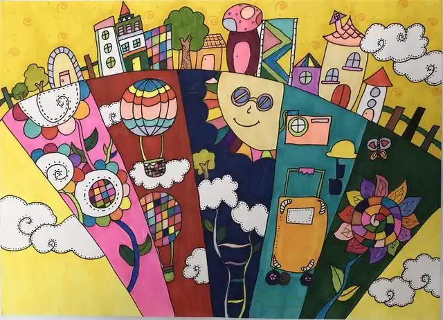 彩云杯中小学生绘画比赛小学组二等奖获奖作品展示3