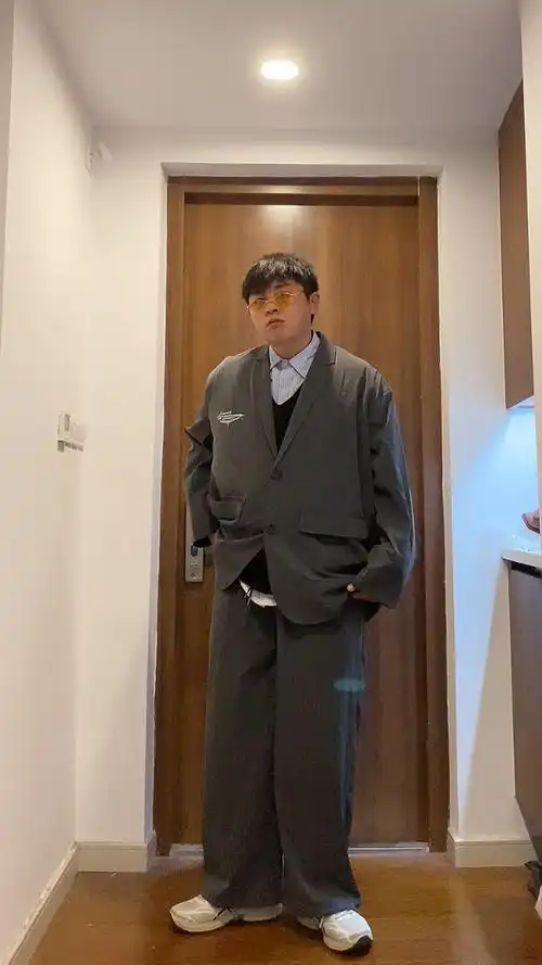 【楠鹛】181cm 175斤大码男孩初秋穿搭|怎么穿多种颜色
