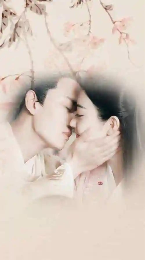 大唐荣耀冬珠甜蜜接吻手机壁纸