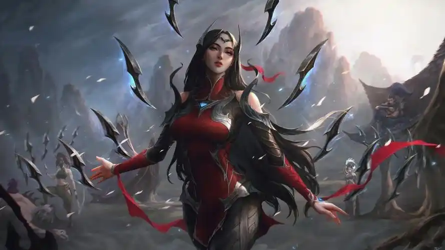 lol英雄联盟刀锋舞者原画同人艾瑞莉娅8k游戏美女壁纸7680x4320