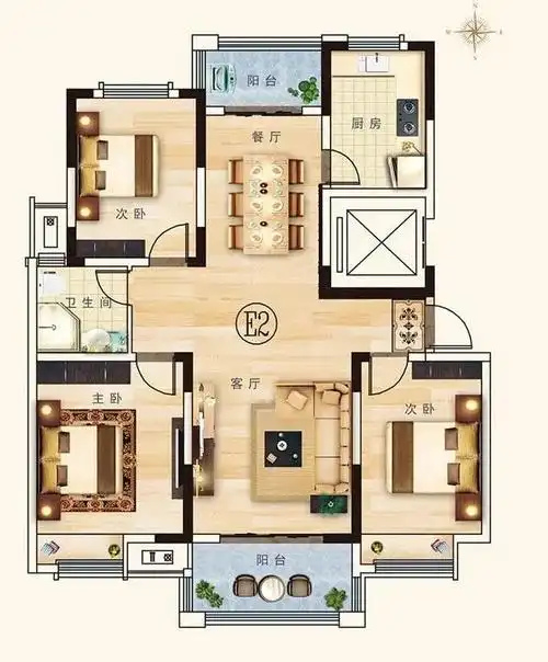 最新一代120平米户型,最牛逼的地方在哪里