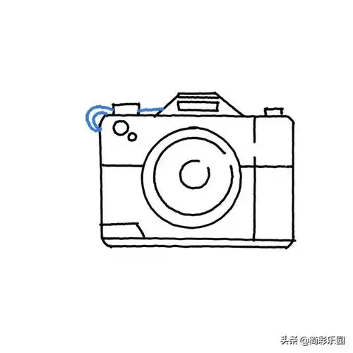 复古照相机简笔画(简笔画的相机)