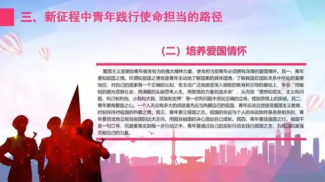 ppt课件素材新时代青年的使命担当