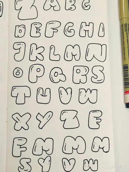 可爱手帐标题必备~ 这两天接触了一种可可爱爱的字体——泡泡体,谁能