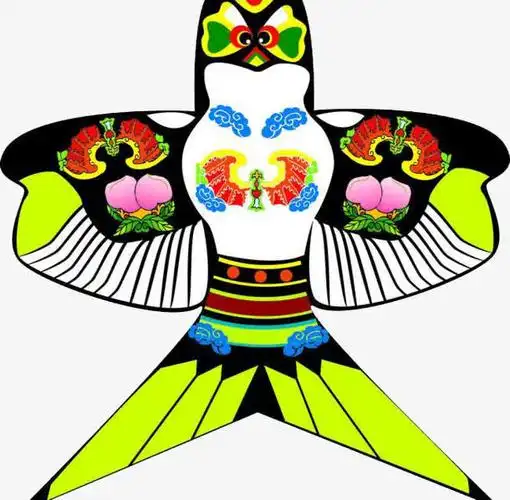 卡通手绘彩色燕子风筝