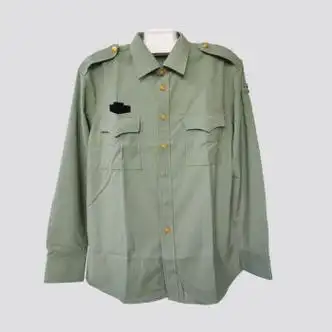 全新常服陆夏常服金属扣长袖衬衣衬衫速干劳保工作服保安服装表演节目