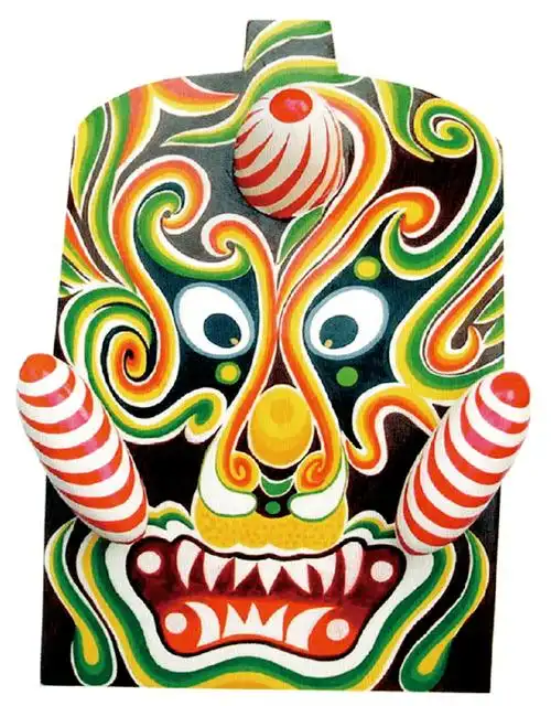 每日一物67陕西社火马勺脸谱