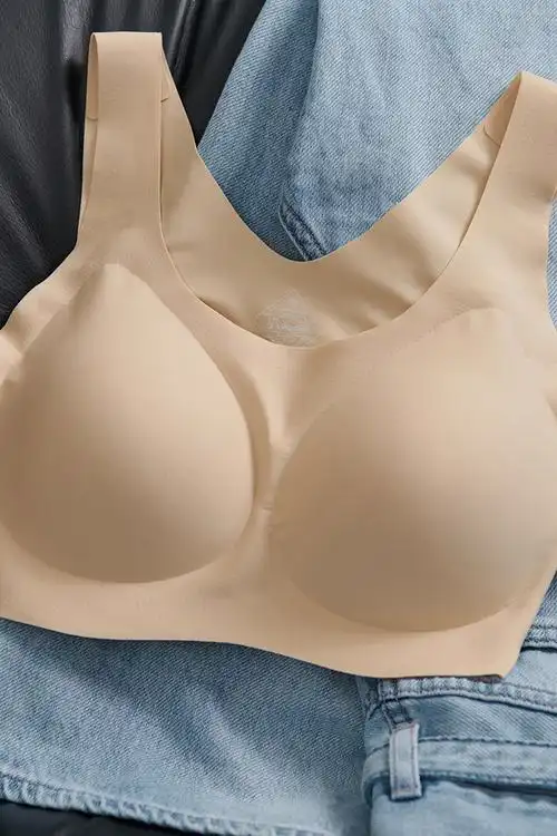 文胸瑜伽腋下永不裸感无痕尺码胸罩抹胸大胸文胸