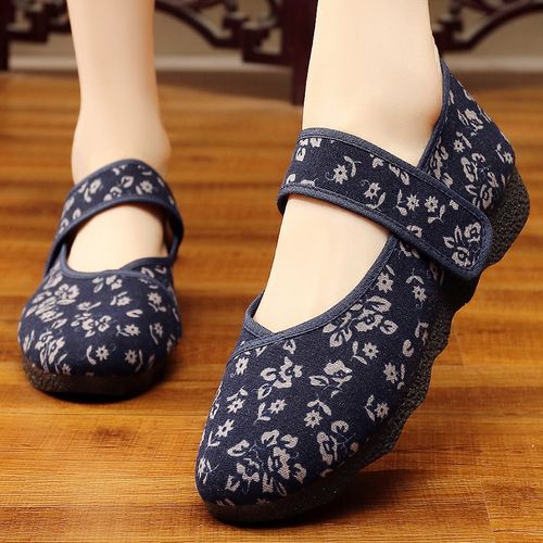老北京布鞋女夏季旗舰店官方正品绣花妈妈鞋软底女士女鞋老人单鞋