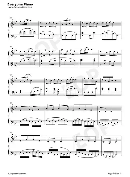 大笑江湖-小沈阳五线谱预览3-钢琴谱文件(五线谱,双手简谱,数字谱