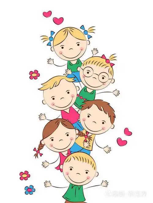 孩子们可爱的卡通