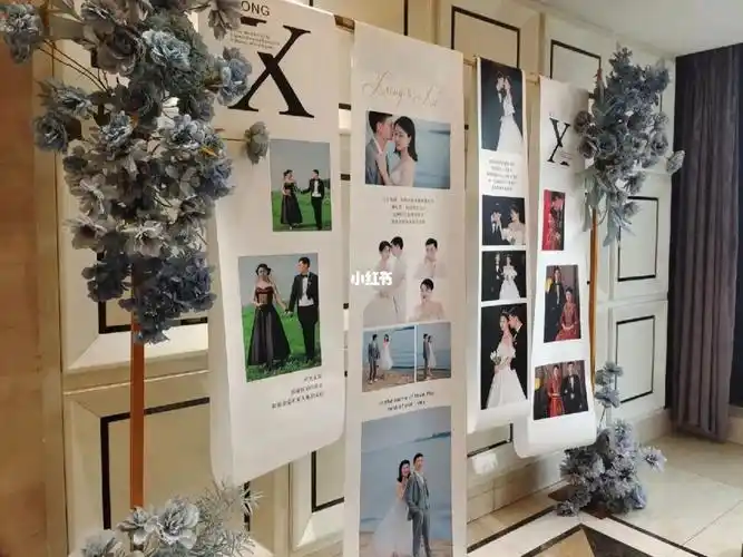 婚礼照片墙 #照片墙设计 #婚礼布置 #小预算婚礼背景墙