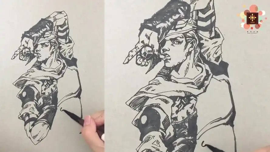 梵米艺画速写jojo我不做人啦我要jojo立
