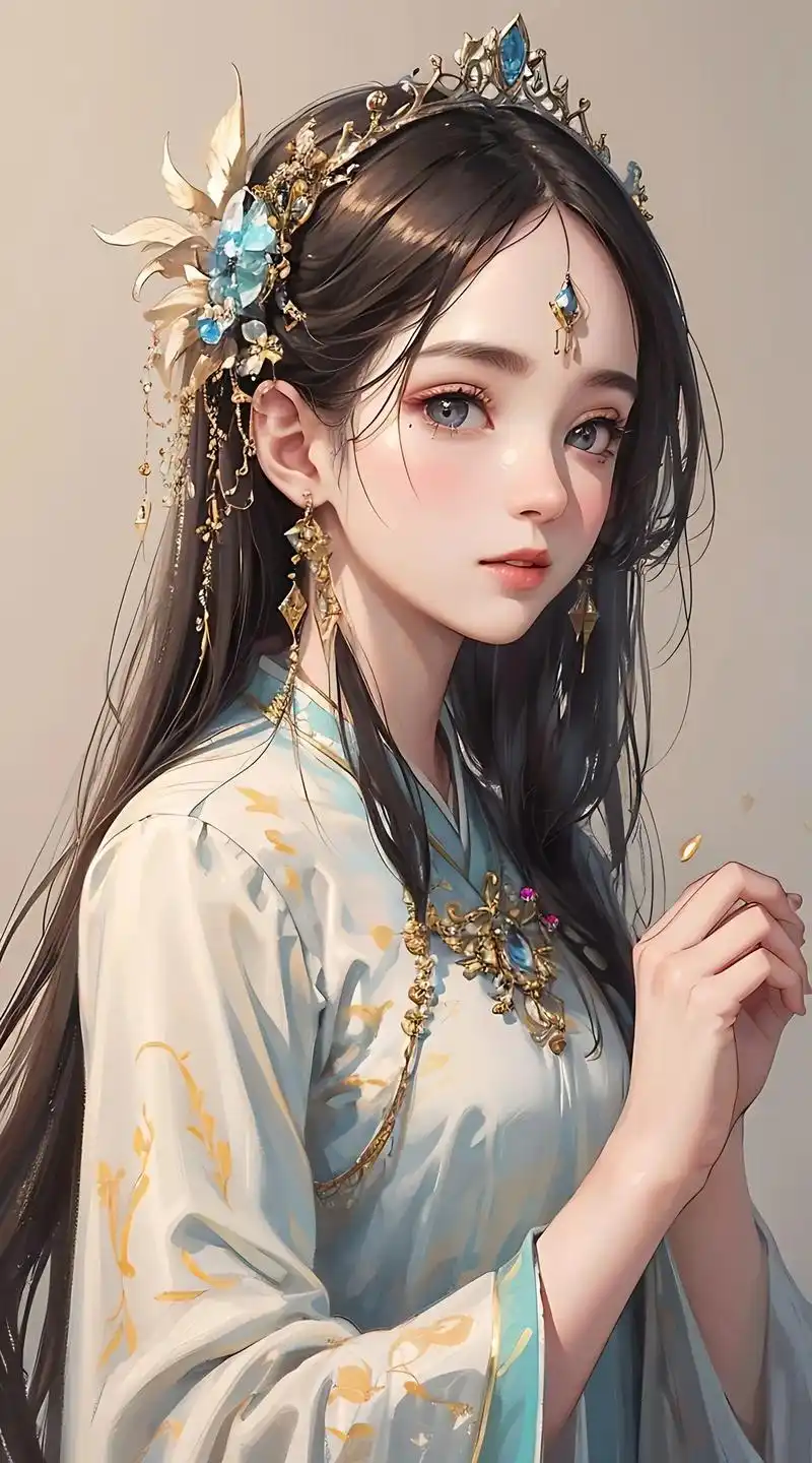 国风3d美女.#唯美古风壁纸 #ai绘画 哪有美女打动了你呢 - 抖音