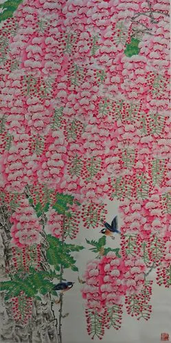   作品名称 周彦生花藤 作品分类 国画 售价 议价 尺寸 139x69cm