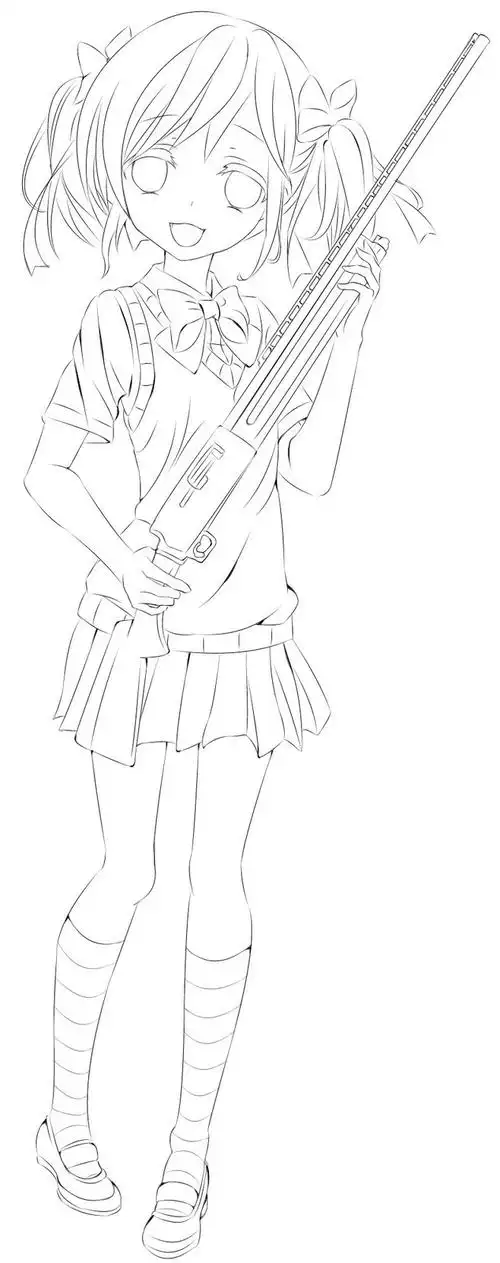 线稿全身漫画卡通人物绘画平面灵感素材