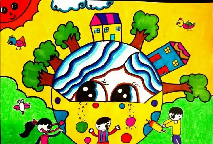 地球是我们的家园,爱护地球妈妈!学生的完美创意!
