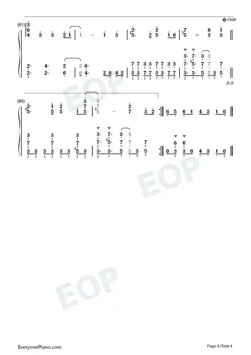 一决高下伍六七之最强发型师ost双手简谱预览4