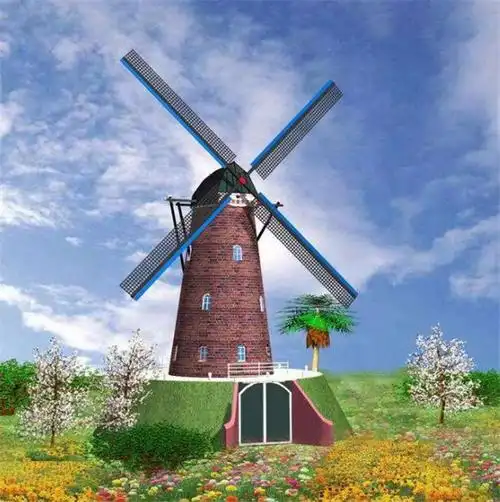 景观风车车制作厂家-古连天凉亭精选厂家-景德镇景观风车