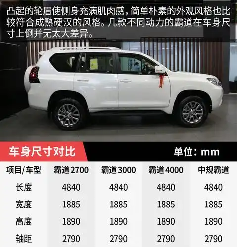 霸道4000txl报价54万起,全时四驱配275匹马力,谁与争锋?