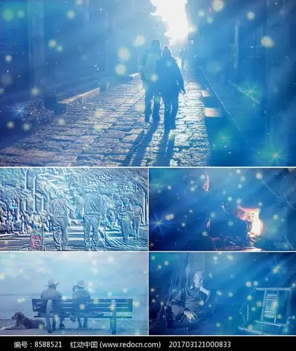 歌曲当你老了舞台背景视频_红动网