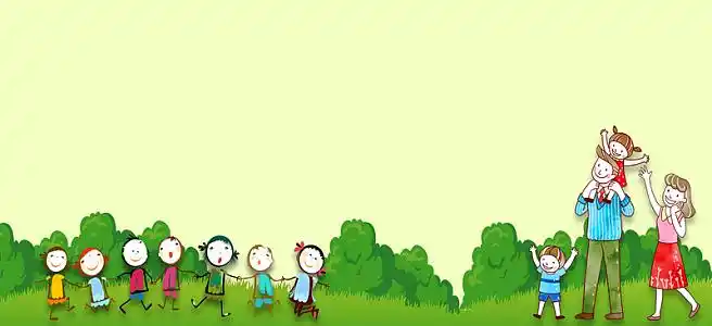 卡通小朋友背景